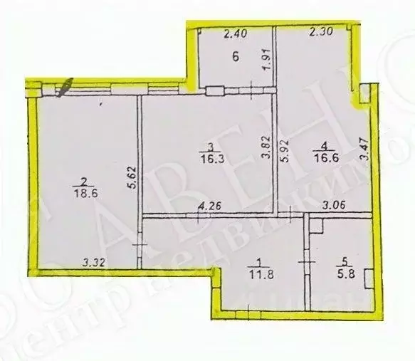 2-к кв. Воронежская область, Воронеж Кольцовская ул., 9 (73.6 м) - Фото 1