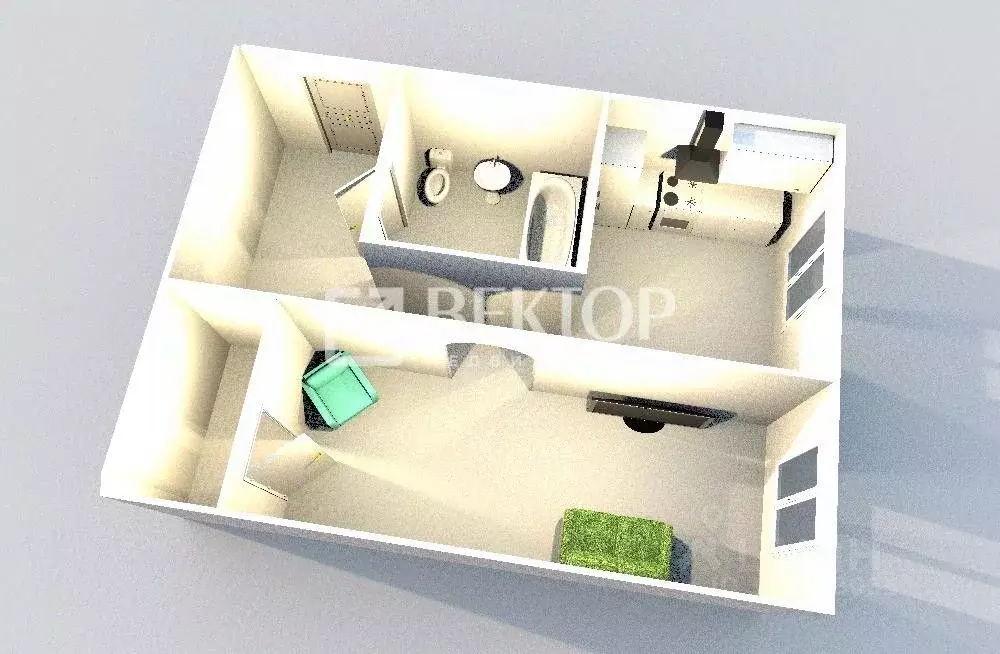 1-к кв. Ярославская область, Ярославль ул. Павлова, 5 (33.0 м) - Фото 2