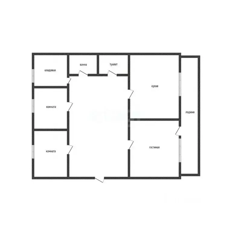 3-к кв. Тверская область, Торжок ул. 1-я Пугачева, 18 (58.0 м) - Фото 2