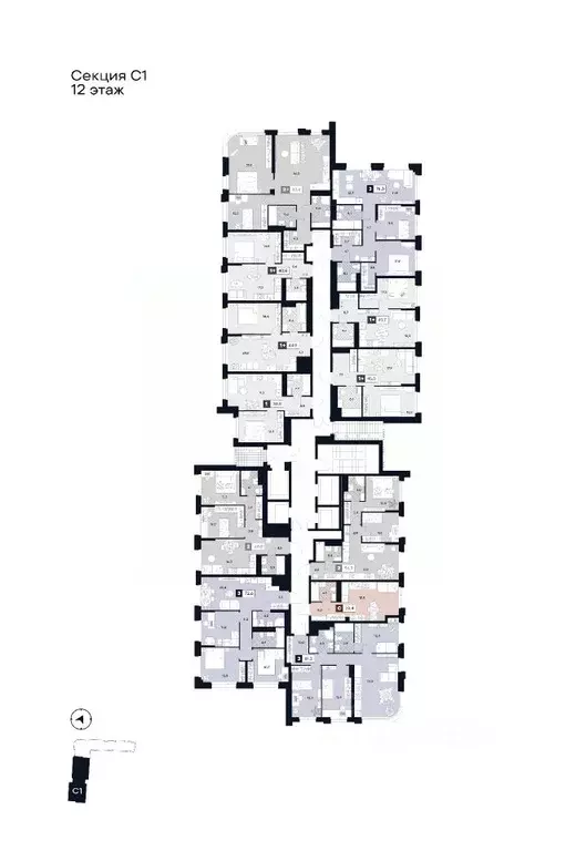 Студия Москва Лодочная ул., 27К2 (28.4 м) - Фото 1