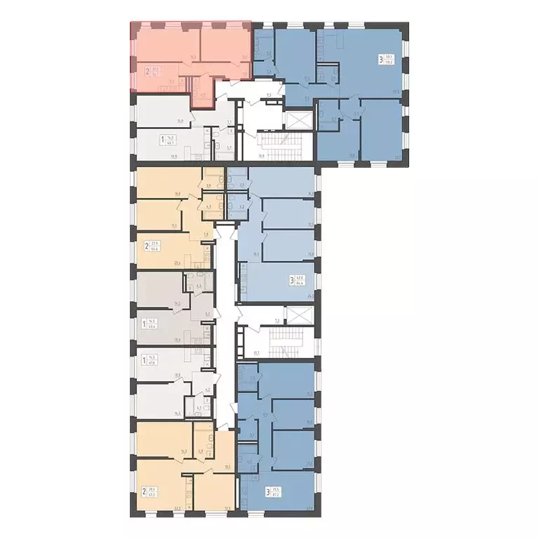 2-комнатная квартира: Уфа, 563-й квартал (54.1 м) - Фото 2