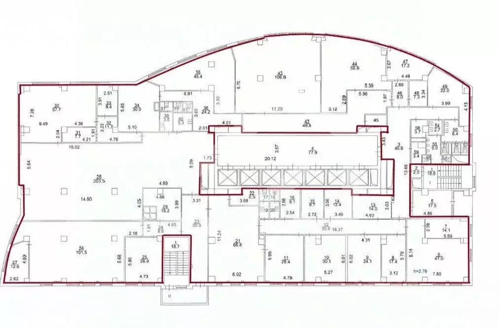 Помещение свободного назначения в Москва ул. Ивана Франко, 8 (1589 м) - Фото 2