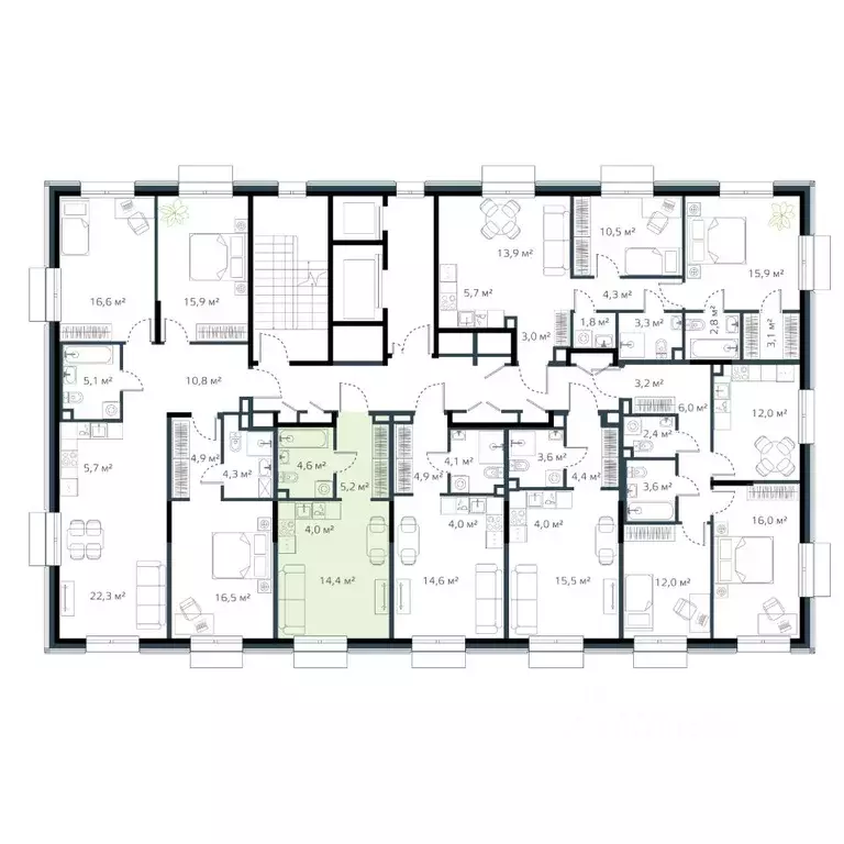 1-к кв. Приморский край, Владивосток Дом на Востоке жилой комплекс, ... - Фото 2