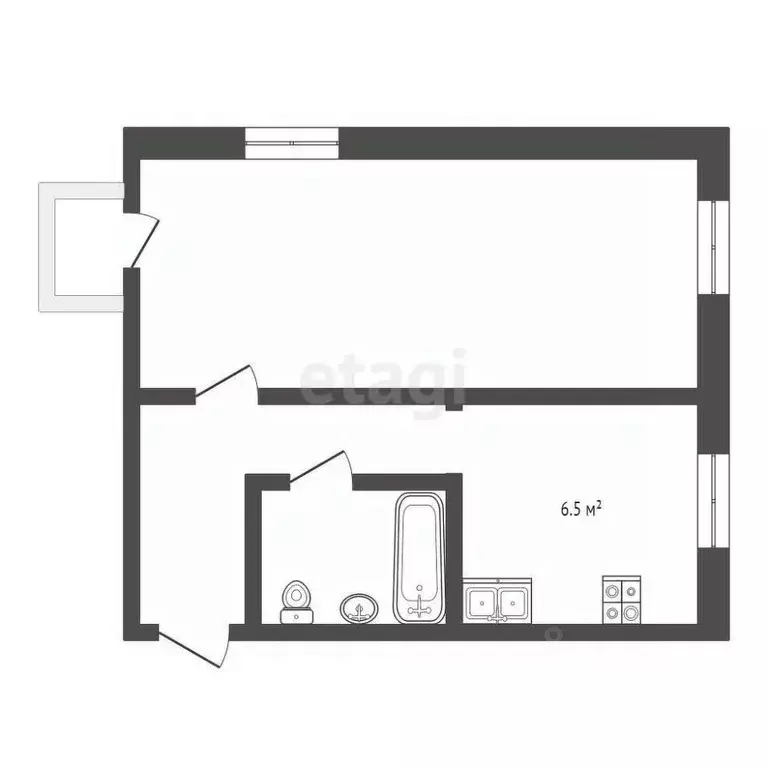 1-к кв. Архангельская область, Коряжма ул. Имени Дыбцына, 4 (31.9 м) - Фото 1
