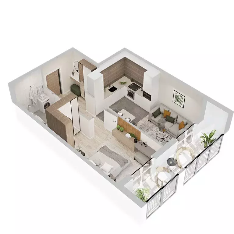 1-комнатная квартира: Кострома, микрорайон Новый город (41.3 м) - Фото 1