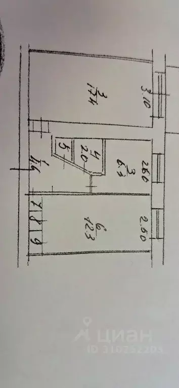 2-к кв. Кемеровская область, Кемерово Барнаульская ул., 29 (45.0 м) - Фото 1