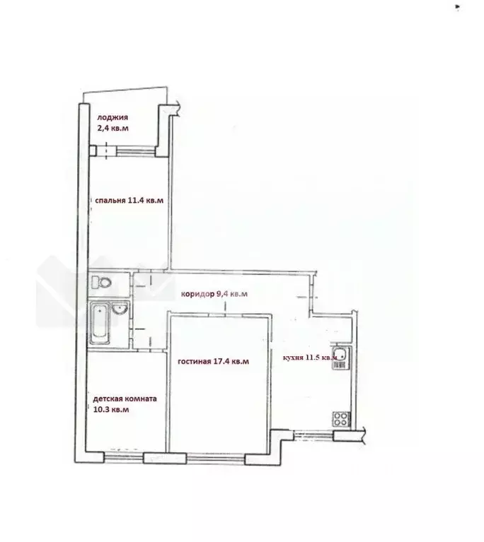 3-к кв. Омская область, Омск Московка-2 мкр, ул. Ярослава Гашека, 24 ... - Фото 2