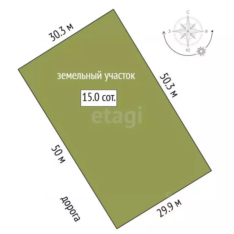 Участок в Тюменская область, Ялуторовский муниципальный округ, с. ... - Фото 1