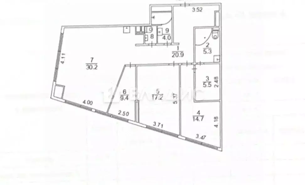 3-к кв. Москва Мытная ул., 40к4 (110.0 м) - Фото 1
