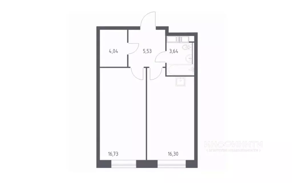 2-к кв. Москва Октябрьская ул., 98 (46.5 м) - Фото 1