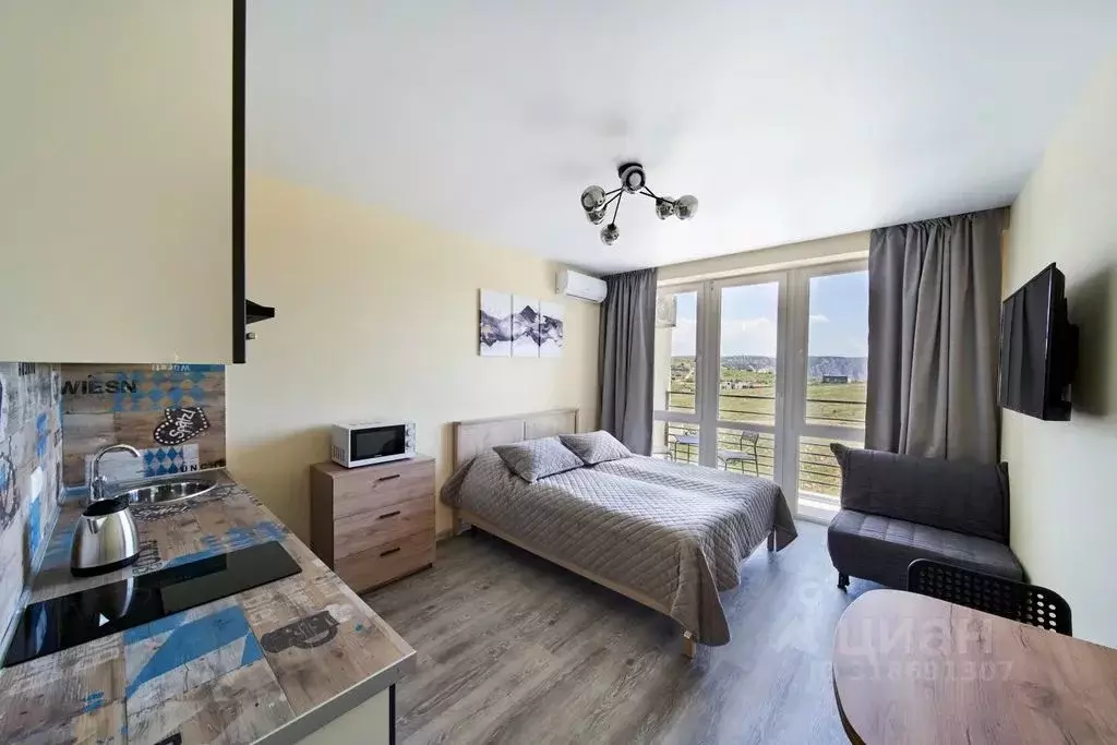 Студия Севастополь ш. Фиолентовское, 134к6 (26.0 м) - Фото 1