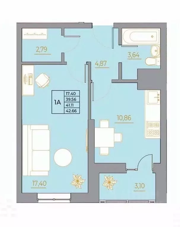 1-к кв. Ростовская область, Ростов-на-Дону Новый Горизонт жилой ... - Фото 1