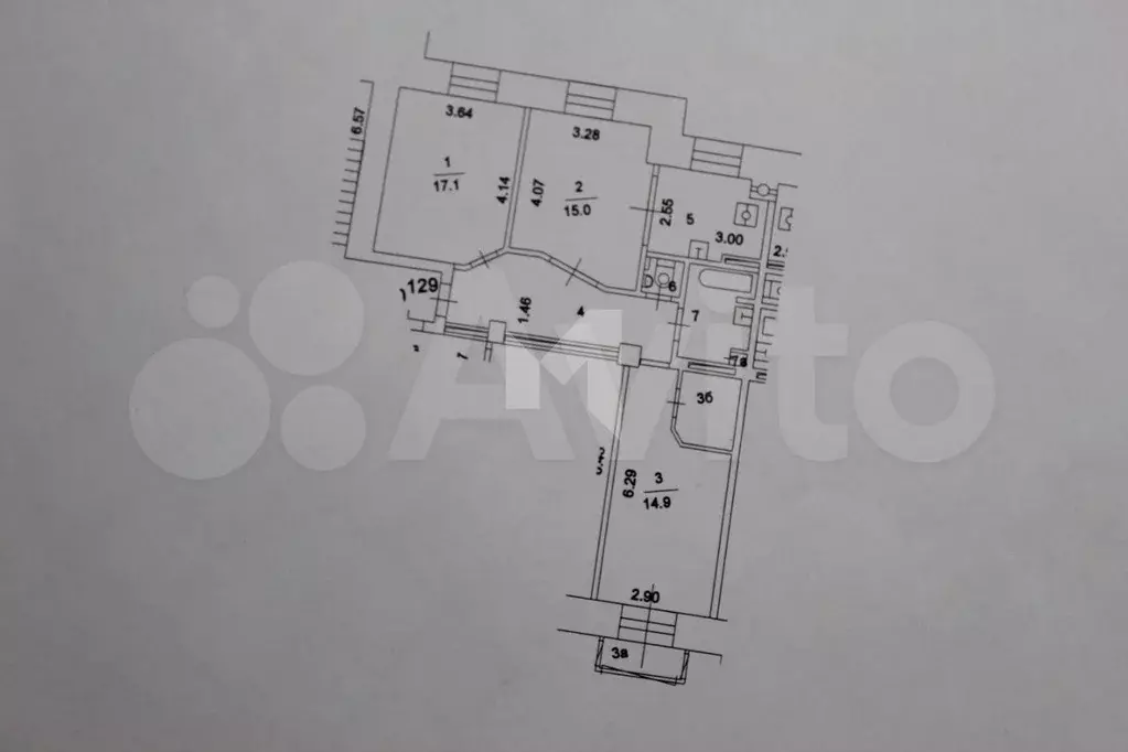 3-к. квартира, 75,4 м, 7/11 эт. - Фото 0