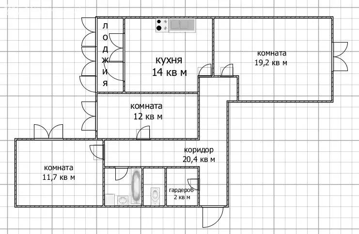 3-комнатная квартира: Уфа, улица Академика Королёва, 2/2 (87.9 м) - Фото 1