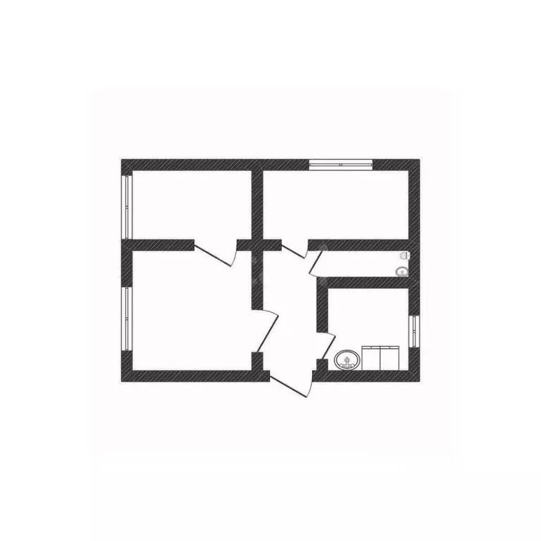 2-к кв. Алтайский край, Бийский район, пос. Пригородный Октябрьская ... - Фото 2