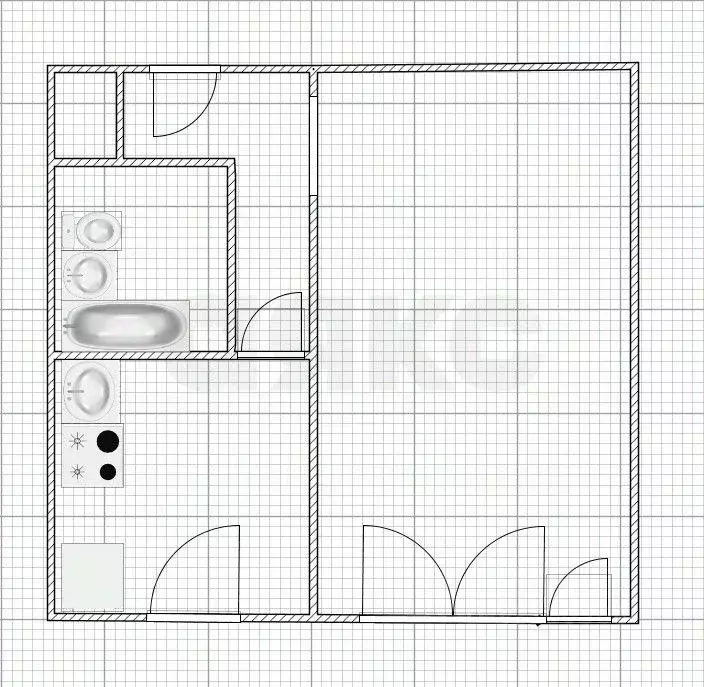 1-к кв. Тульская область, Новомосковск ул. Орджоникидзе, 5А (29.0 м) - Фото 1