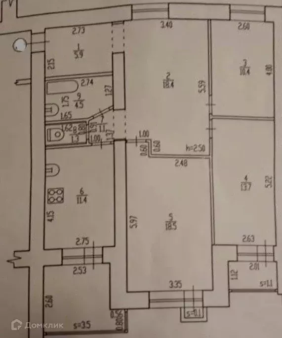 Продаётся 3-к квартира, 90.2 м - Фото 1