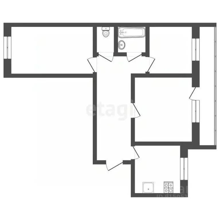 3-к кв. Тамбовская область, Мичуринск Парковая ул., 40 (61.3 м) - Фото 1