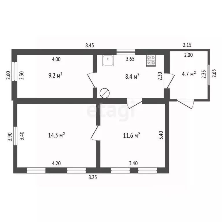 Дом в Мордовия, Рузаевка ул. Чкалова, 9А (44 м) - Фото 2