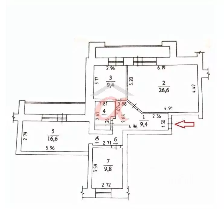 3-к кв. Кемеровская область, Кемерово ул. Юрия Двужильного, 10 (79.0 ... - Фото 1