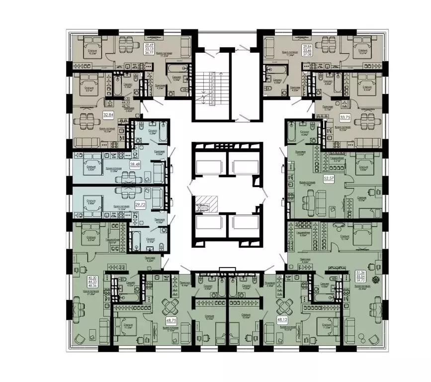 1-к кв. Приморский край, Владивосток Верхняя ул., 20 (32.84 м) - Фото 2