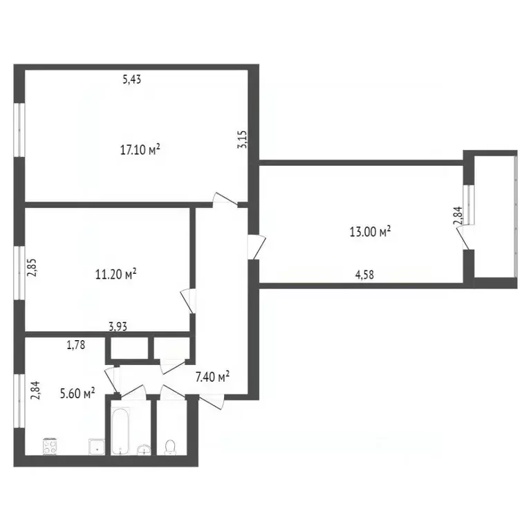 3-к кв. Ямало-Ненецкий АО, Новый Уренгой Ленинградский просп., 4А ... - Фото 2