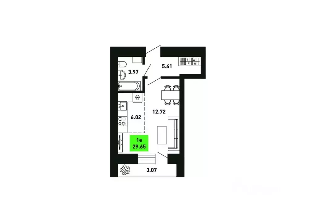 Студия Кировская область, Кирово-Чепецкий район, Федяковское с/пос, д. ... - Фото 1