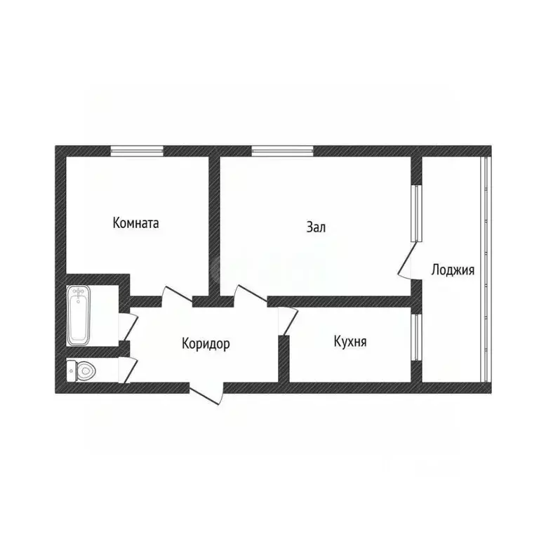 2-к кв. Алтайский край, Целинный район, с. Целинное Советская ул., 70 ... - Фото 2