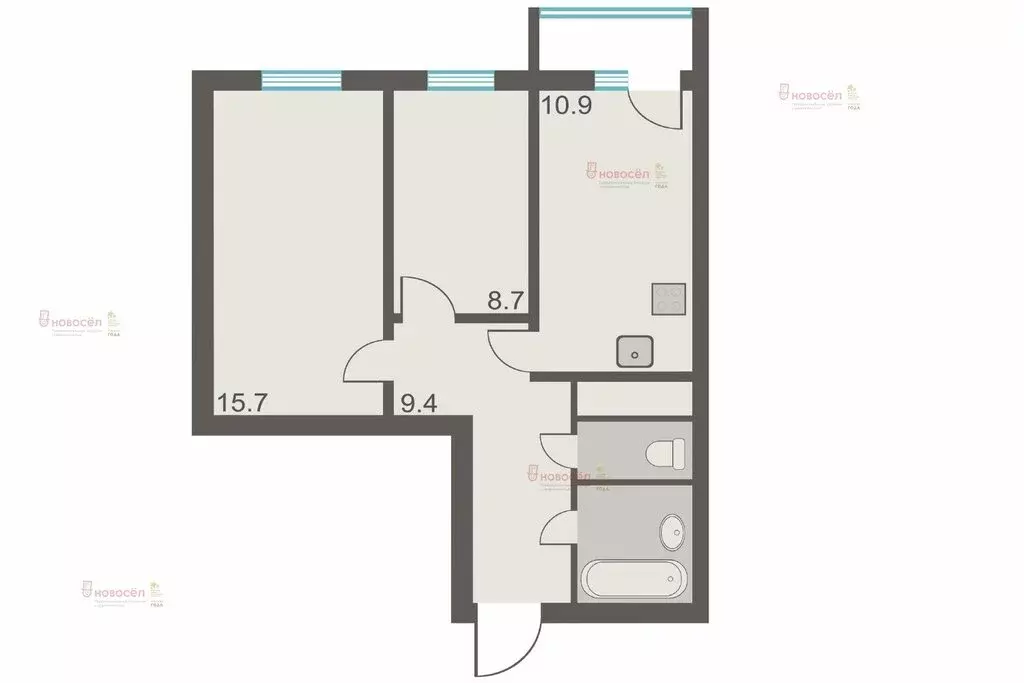 2-комнатная квартира: Екатеринбург, улица Краснолесья, 108/2 (49.7 м) - Фото 0