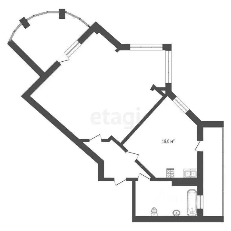 2-к кв. Ростовская область, Таганрог ул. Дзержинского, 142/6 (70.0 м) - Фото 1