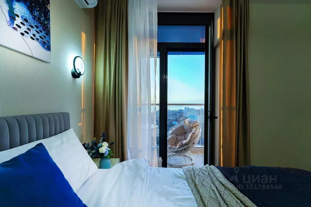 Студия Краснодарский край, Сочи Бытха мкр, ул. Ясногорская, 16/2к6 ... - Фото 1