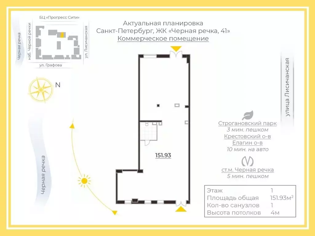 Помещение свободного назначения в Санкт-Петербург наб. Черной речки, ... - Фото 2