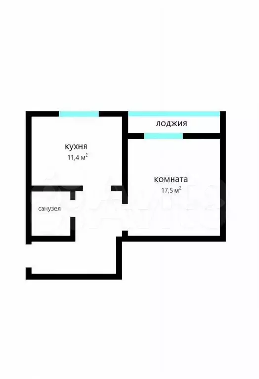 1-к. квартира, 42,4 м, 3/18 эт. - Фото 0