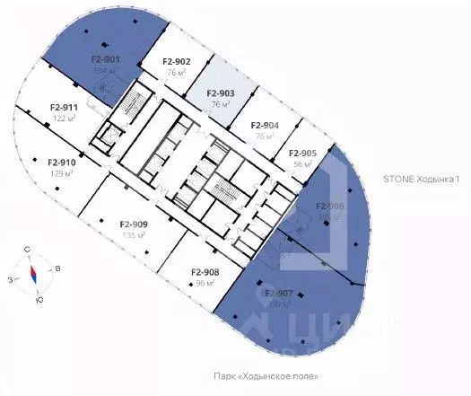 Помещение свободного назначения в Москва Ходынский бул., вл1 (194 м) - Фото 1