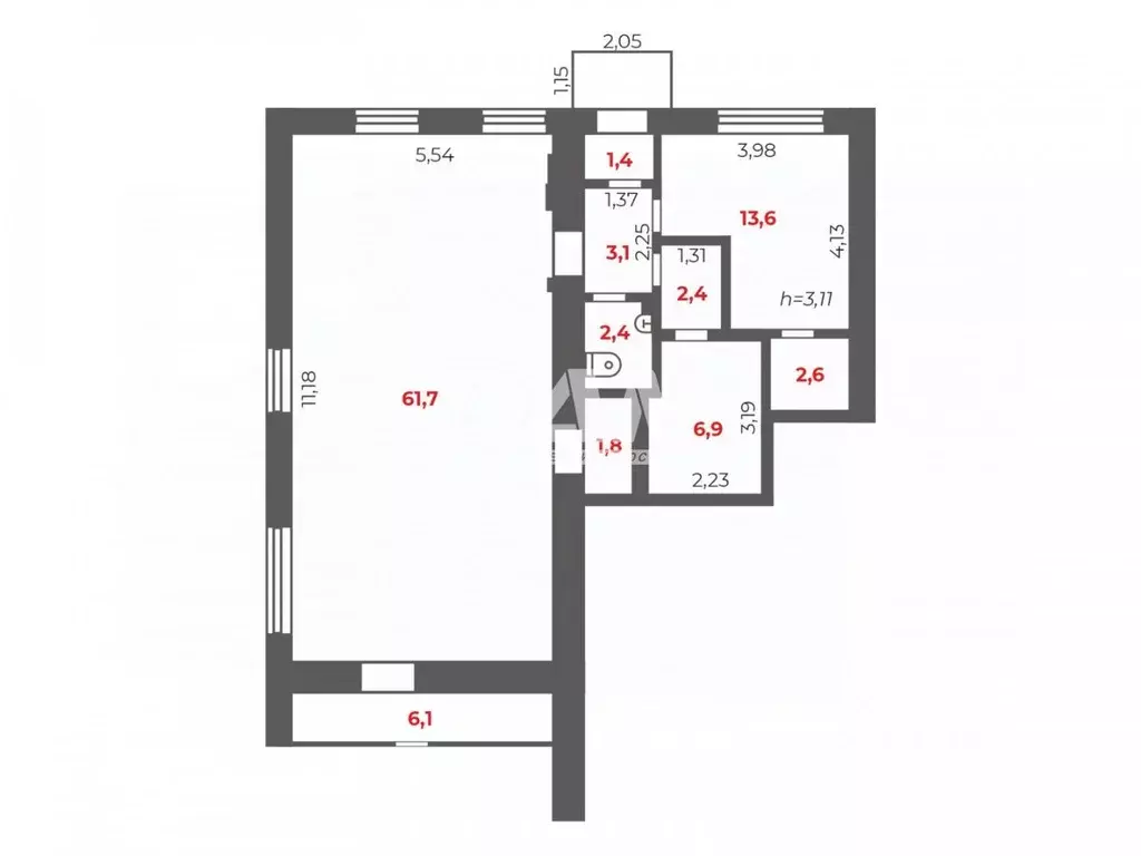 Торговая площадь в Челябинская область, Челябинск ул. Дарвина, 115 ... - Фото 2