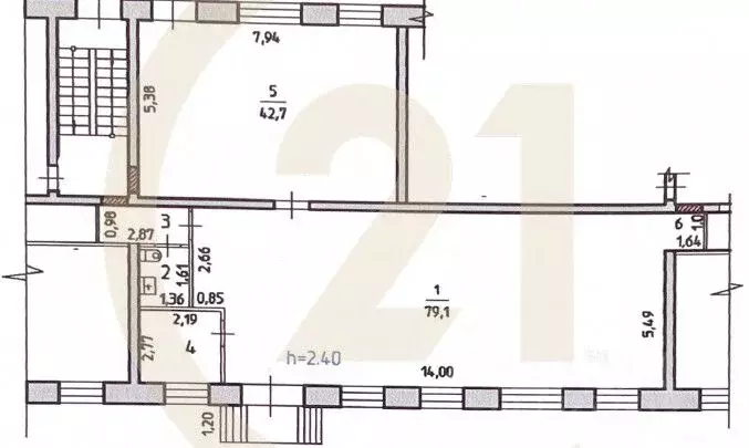 Помещение свободного назначения в Пермский край, Губаха просп. Ленина, ... - Фото 2