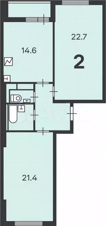 Аукцион: 2-к. квартира, 69,6 м, 10/26 эт. - Фото 0