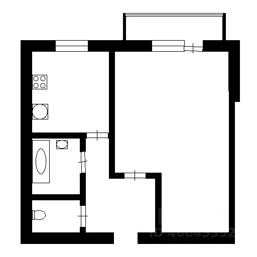 1-к кв. Омская область, Омск пос. Амурский, ул. Алтайская, 44 (38.0 м) - Фото 1