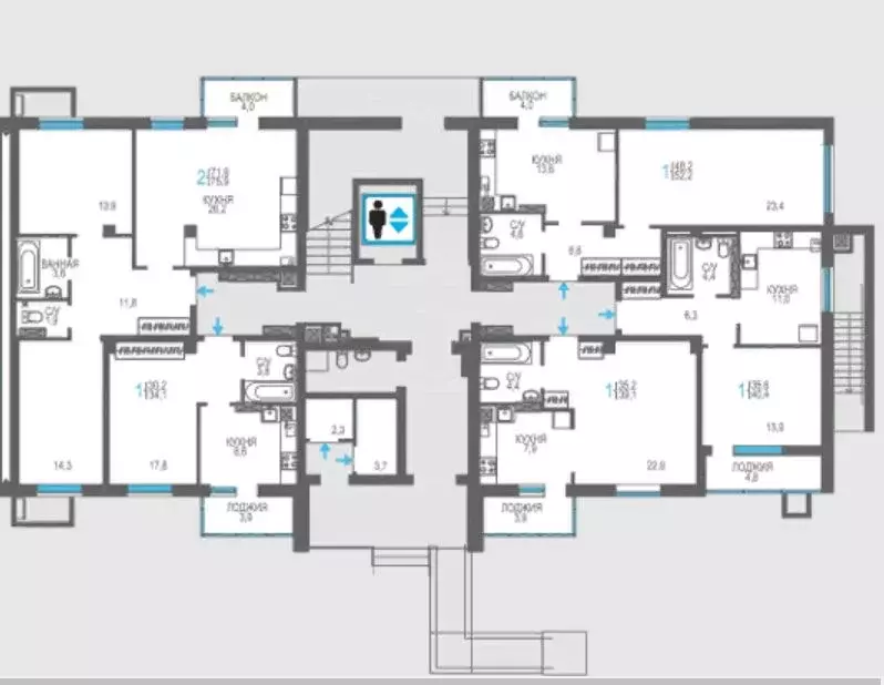 2-к кв. Крым, Феодосия ш. Симферопольское, 48к1 (58.0 м) - Фото 1