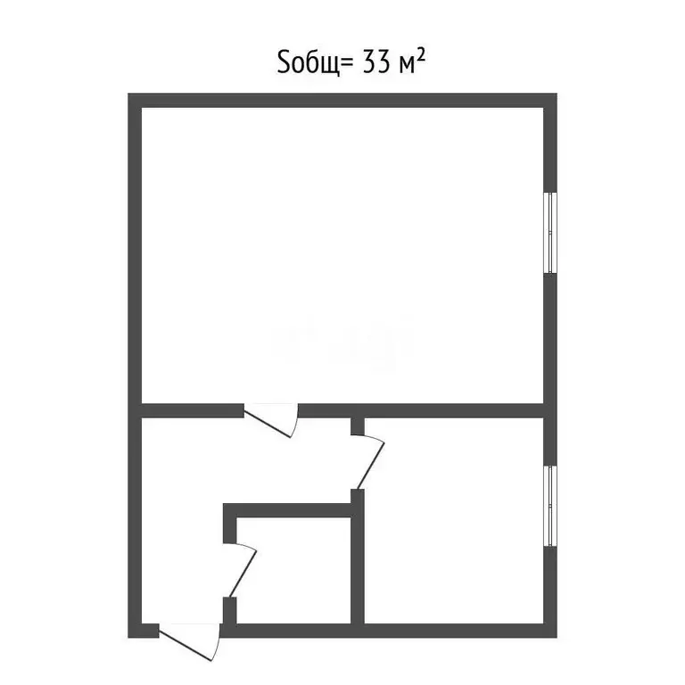 1-комнатная квартира: Трубчевск, улица 3-го Интернационала, 91 (33 м) - Фото 1