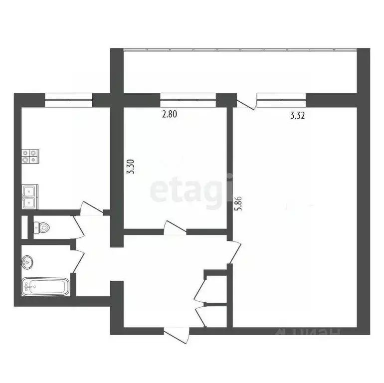 2-к кв. Москва Ташкентская ул., 10К3 (48.5 м) - Фото 1