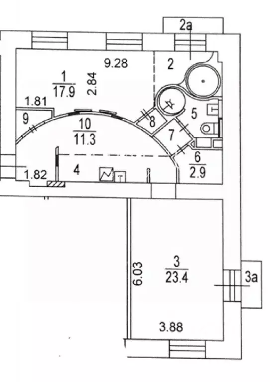 2-к кв. Москва Саввинская наб., 3 (77.0 м) - Фото 2