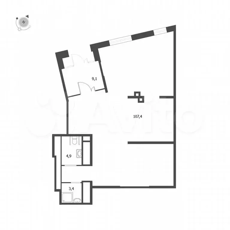 Продам помещение свободного назначения, 124.8 м - Фото 0