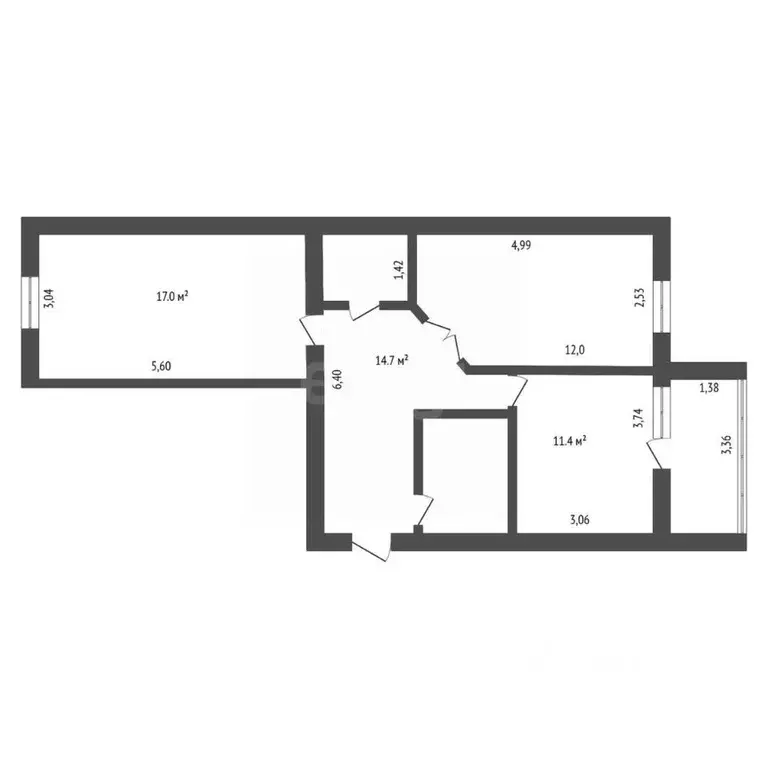2-к кв. Амурская область, Благовещенск Игнатьевское ш., 12/2 (58.1 м) - Фото 0
