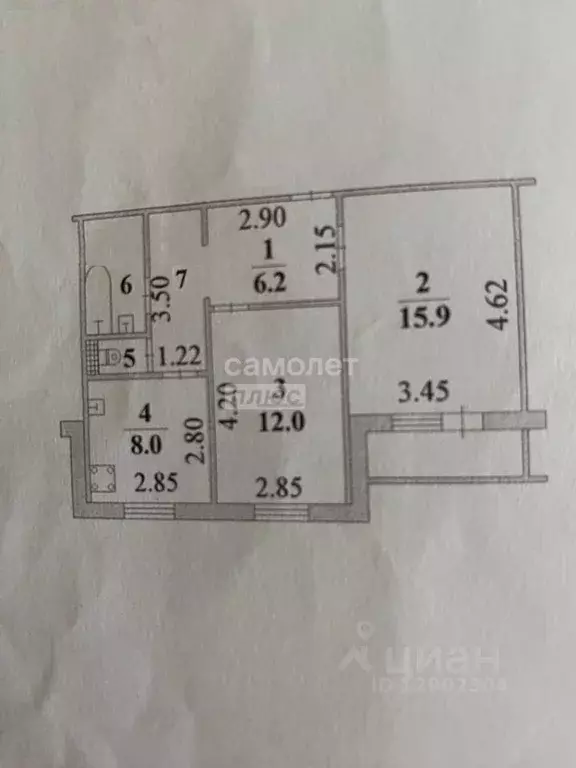 2-к кв. Липецкая область, Липецк ул. Имени С.Л. Шуминского, 3 (51.2 м) - Фото 2