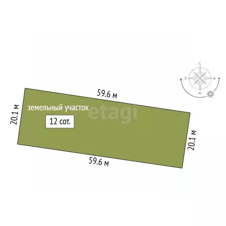 Участок в Севастополь с. Новобобровка, Новозбурьевка 1 тер.,  (12.0 ... - Фото 2