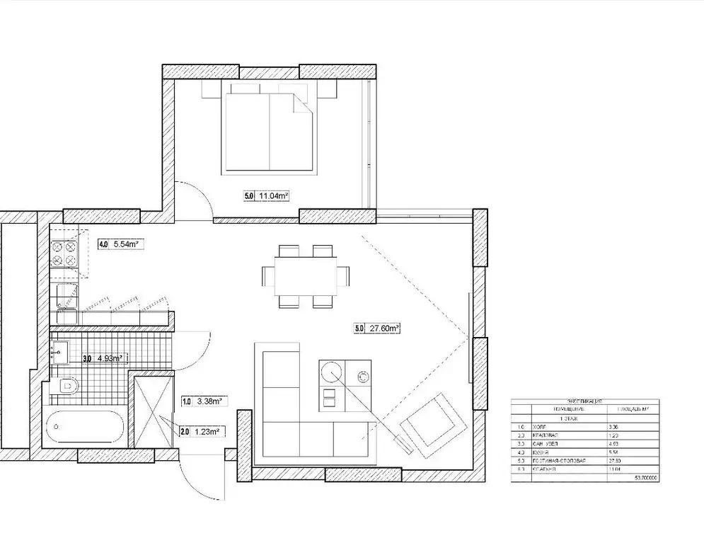 1-к кв. Москва Хорошевское ш., 12к1 (53.7 м) - Фото 2