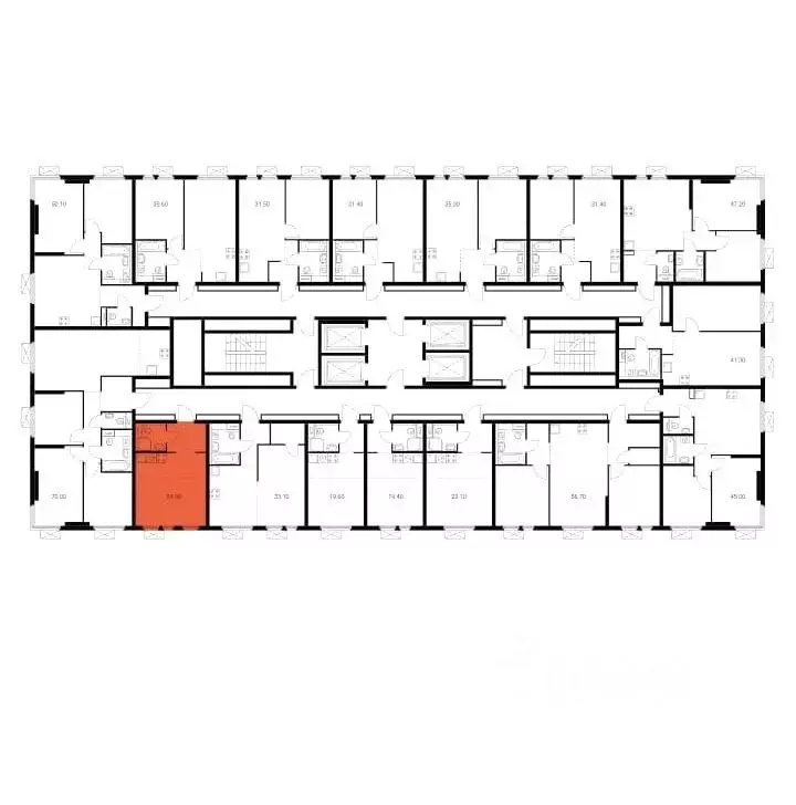 Студия Москва 2-й Нагатинский проезд, 6к1 (25.5 м) - Фото 1