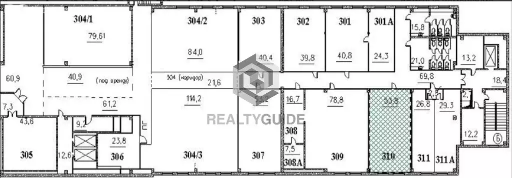 Офис (53.8 м) - Фото 2