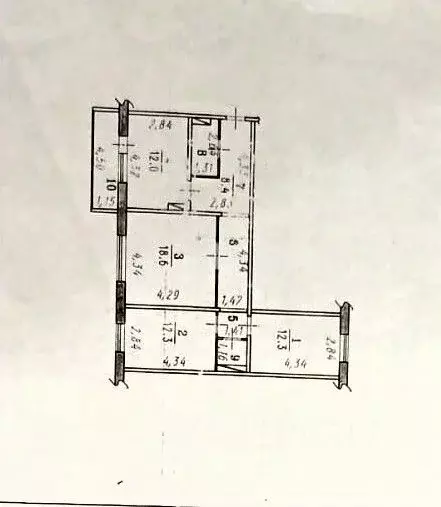 3-к кв. Омская область, Омск Куломзинская ул., 64к1 (76.6 м) - Фото 1